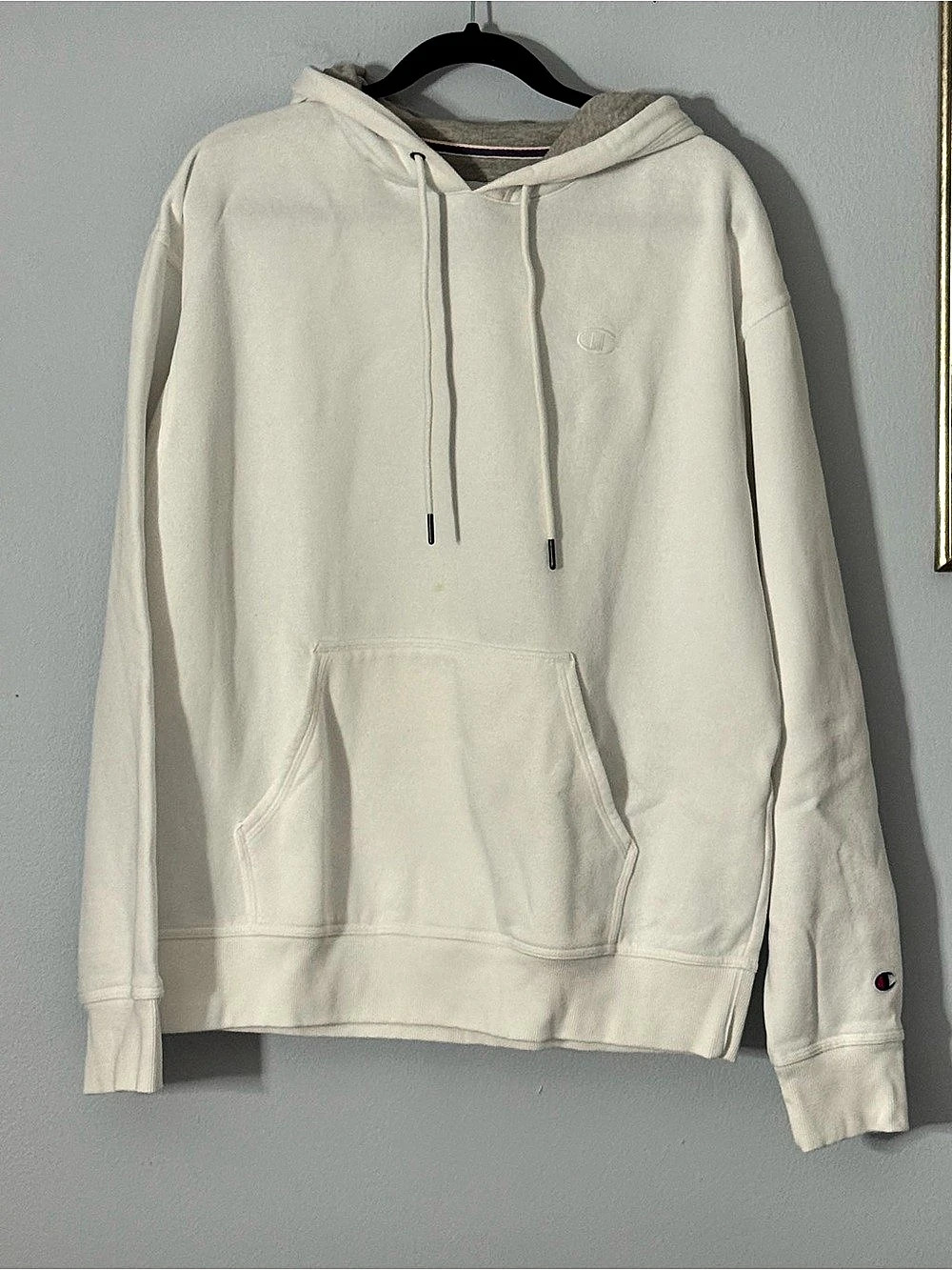 Champion Authentic Athleticwear Hoodie Logo White Large